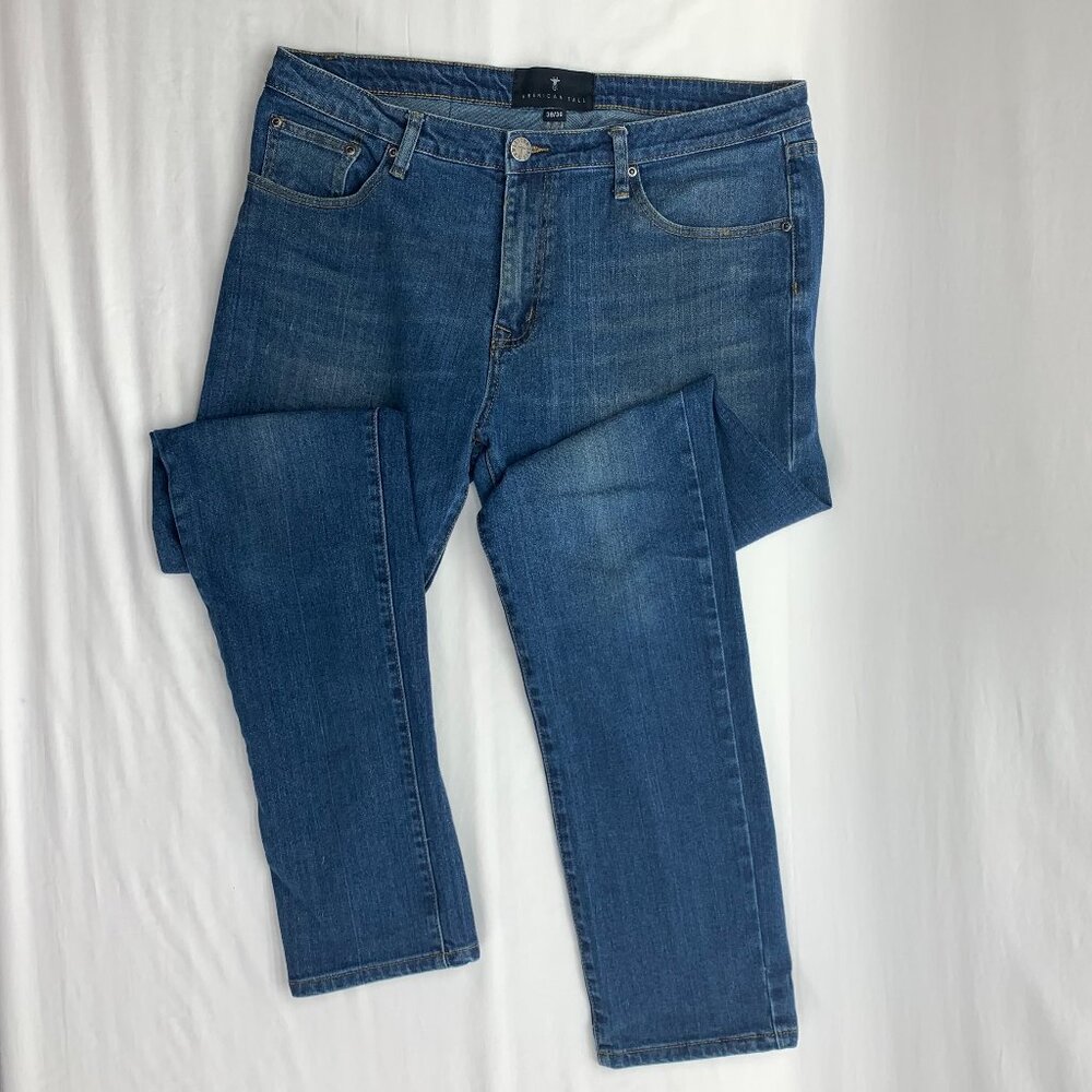 American Tall Carman Classic Fit Jeans Mens Size 38x36 Blue